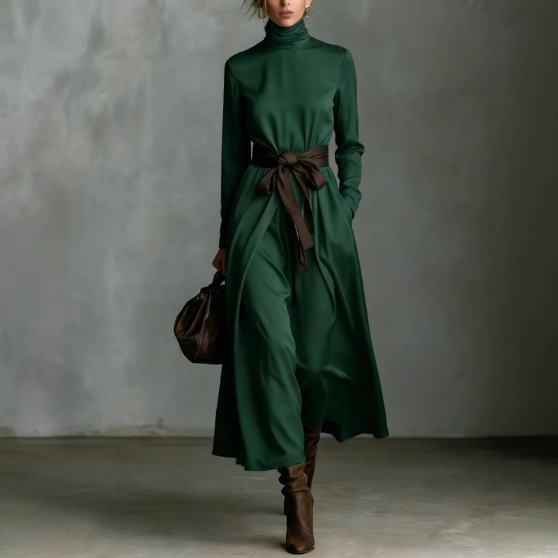 Autumn Elegant High Collar Sol - Ethnic Gown review and price