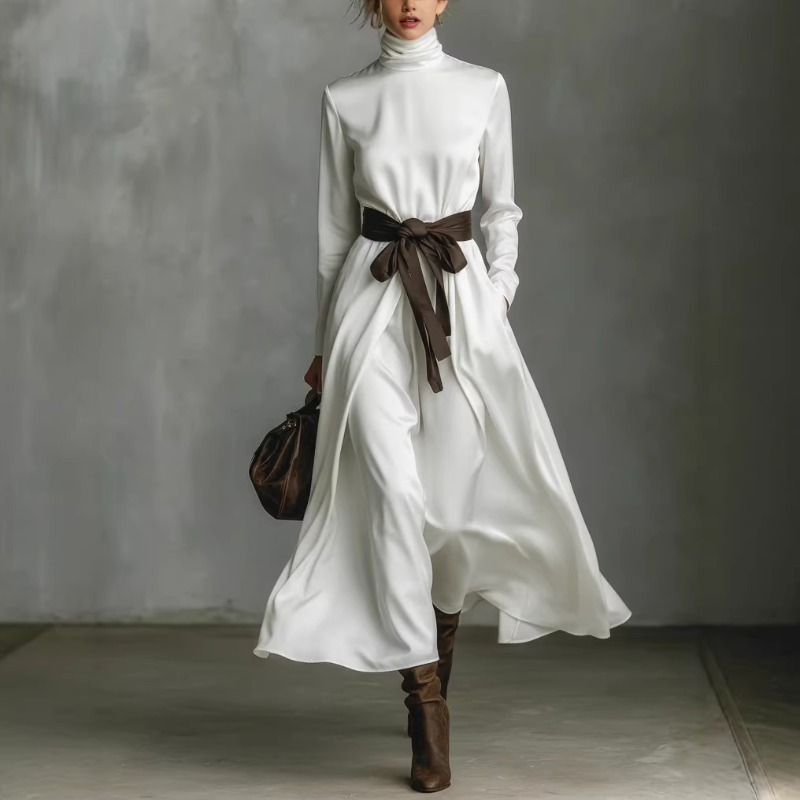 Autumn Elegant High Collar Sol - Ethnic Gown review and price