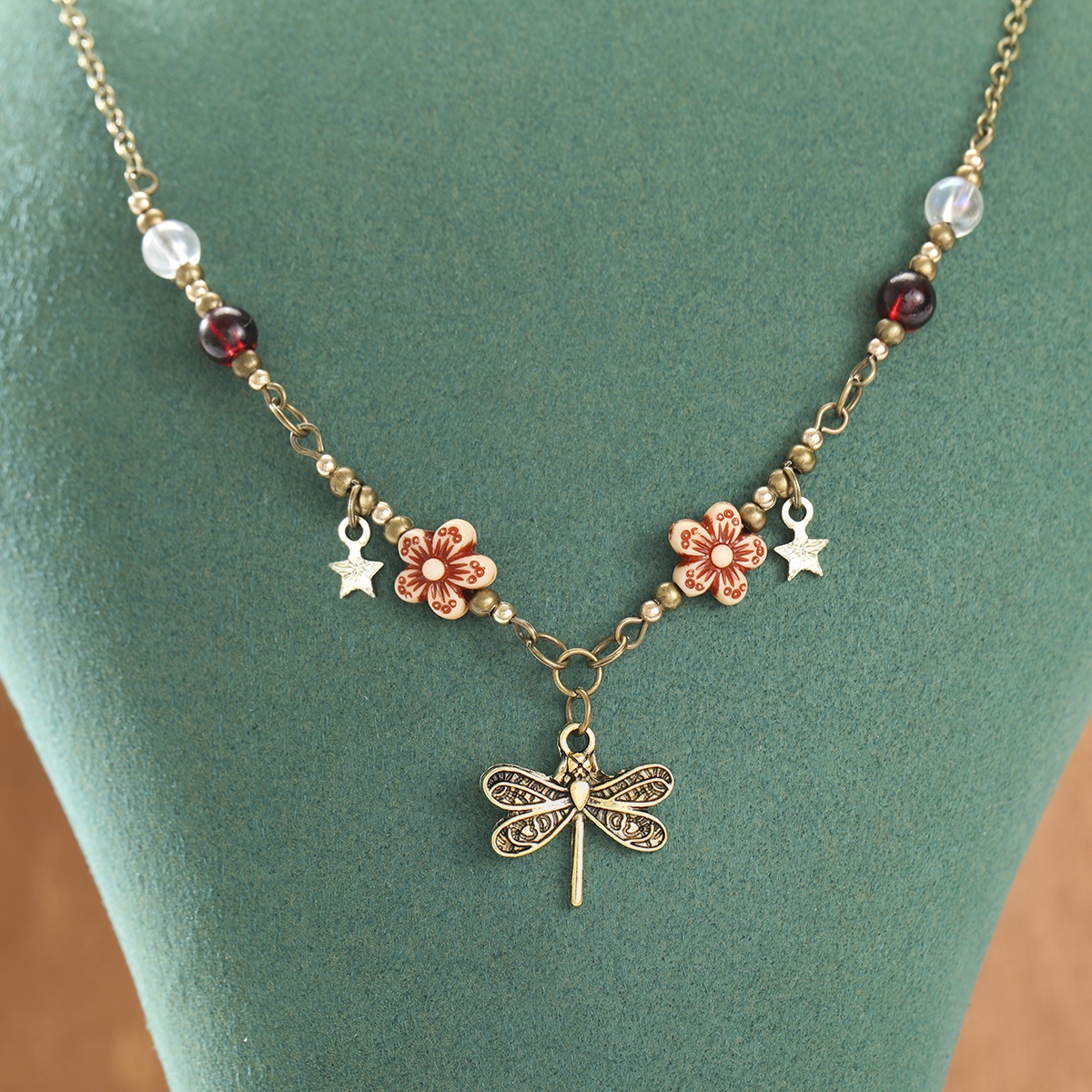 Vintage Dragonfly Star Pendant - Ethnic Fashion For Ladies review and price