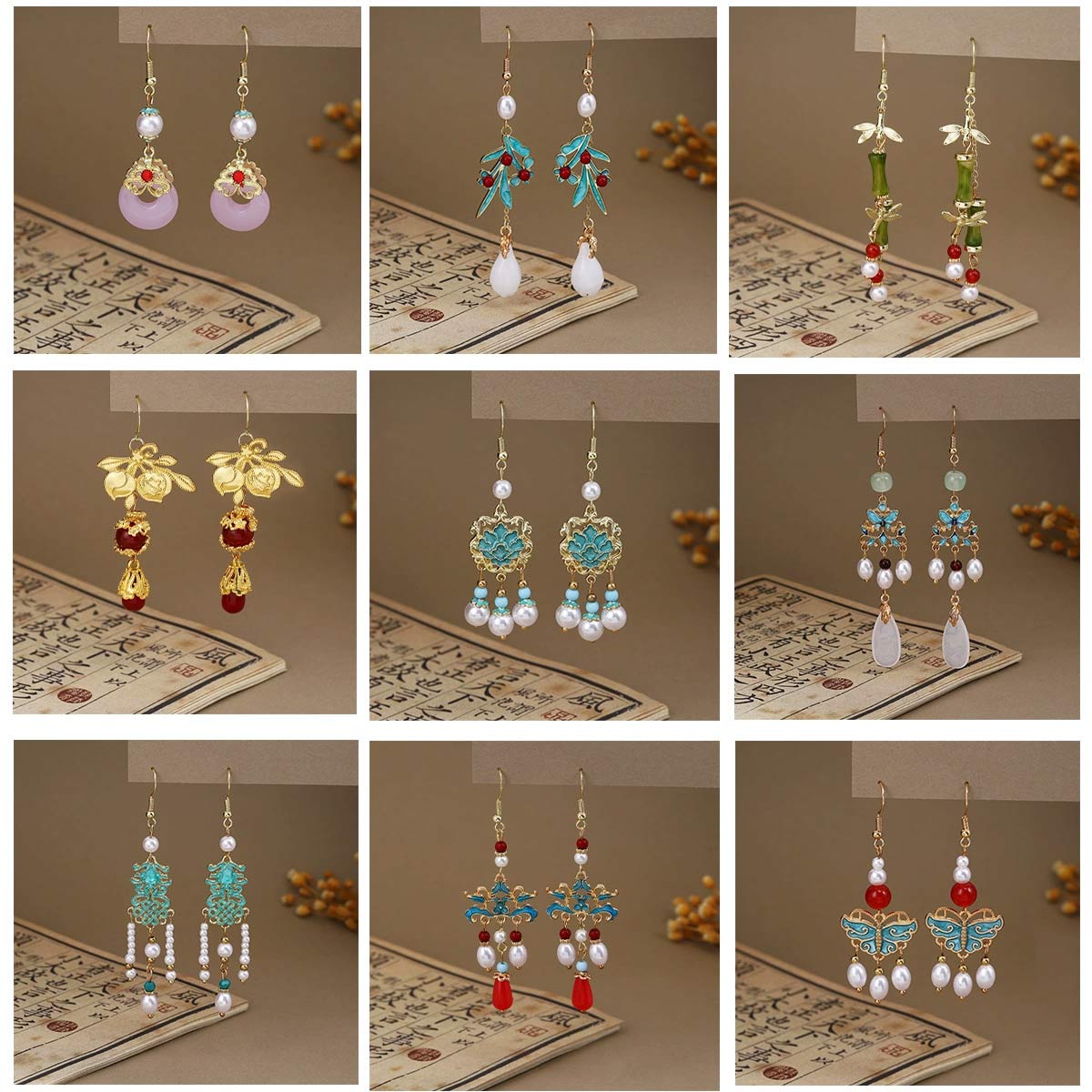 6Pairs New Fashion Woman Earri - Ethnic Chic Fashion review and price
