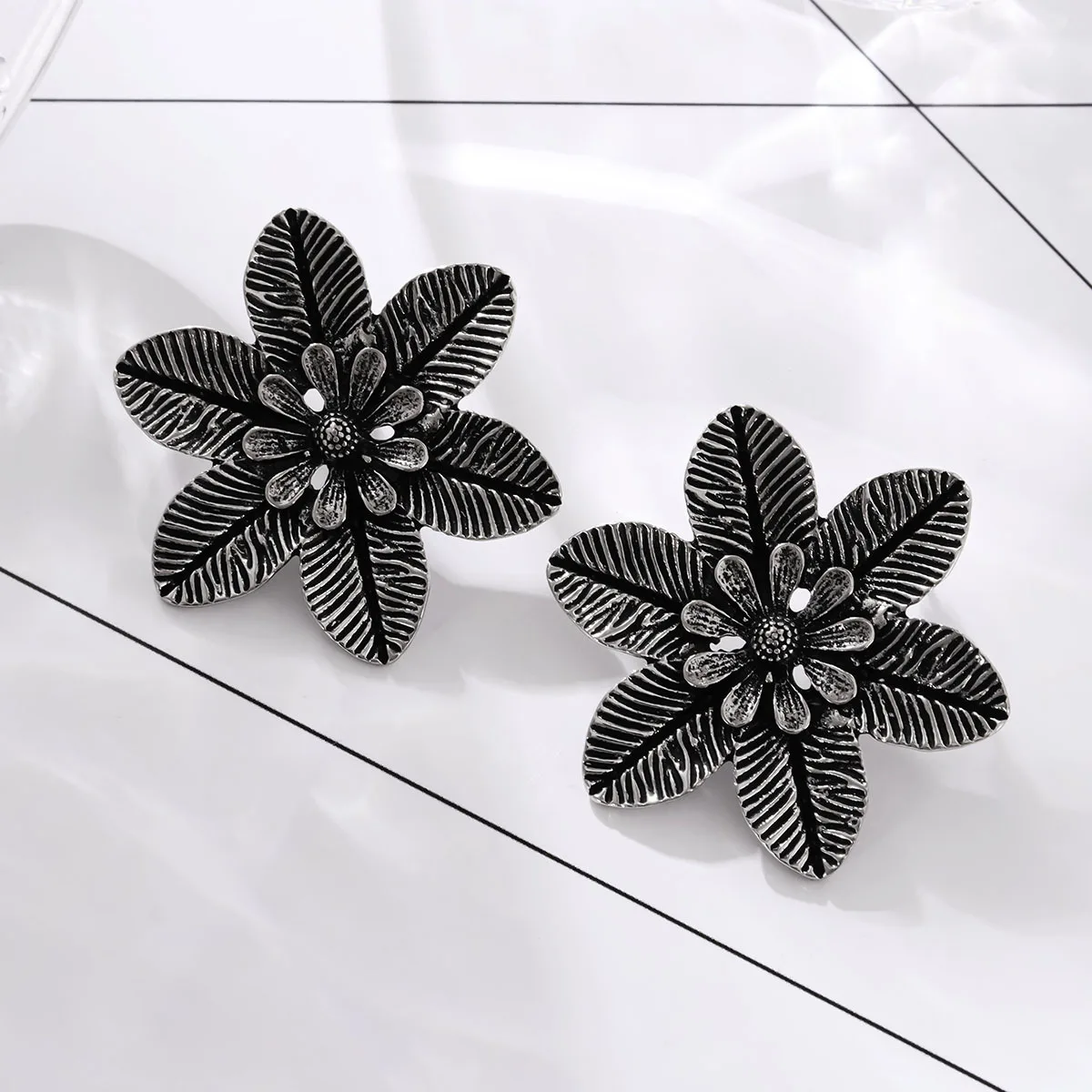 A pair of ethnic style flower  - Ethnic Chic Fashion review and price