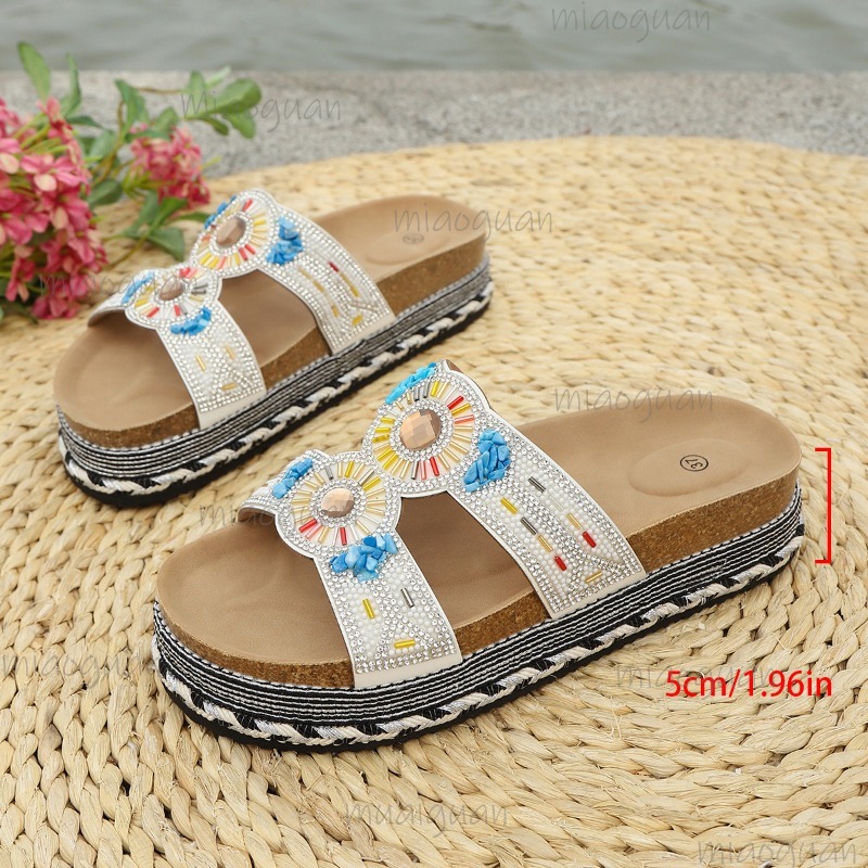 Bohemian Rhinestone Platform S - Ethnic Fabric review and price