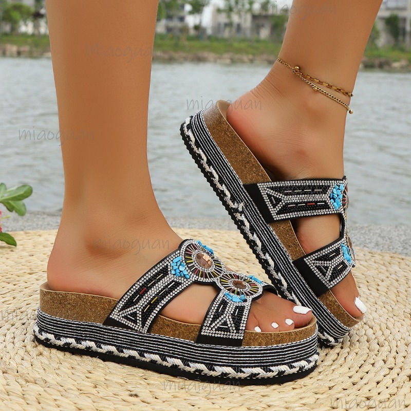 Bohemian Rhinestone Platform S - Ethnic Fabric review and price