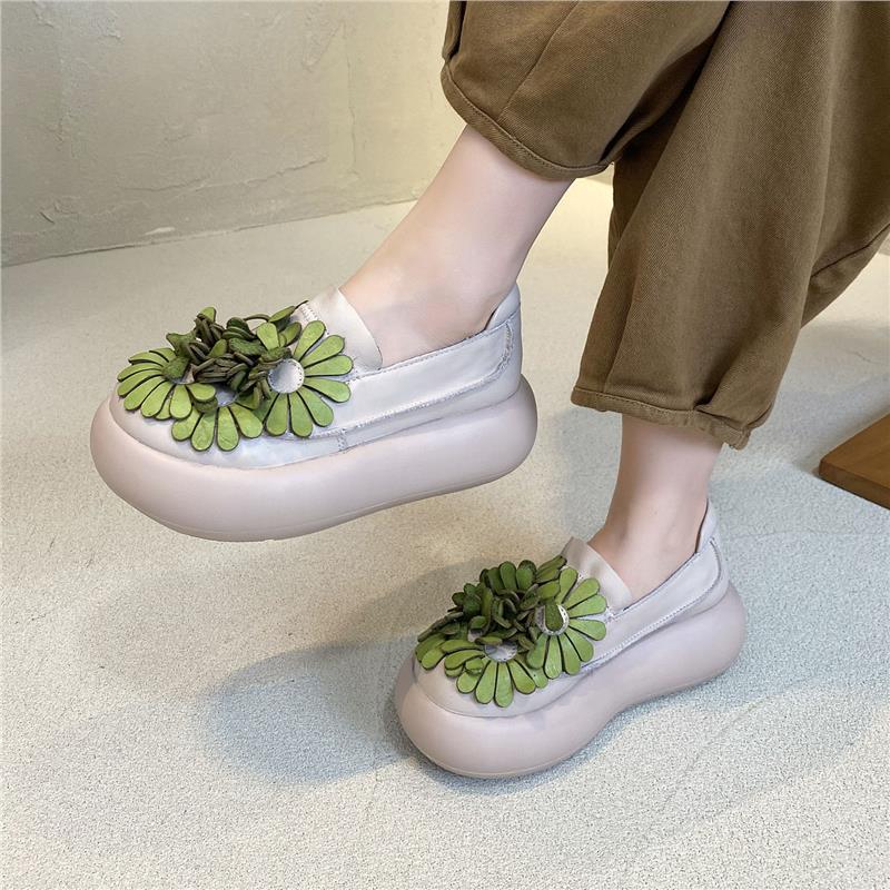 Thick Soled Sponge Cake Shoes  - Ethnic Fashion Women review and price