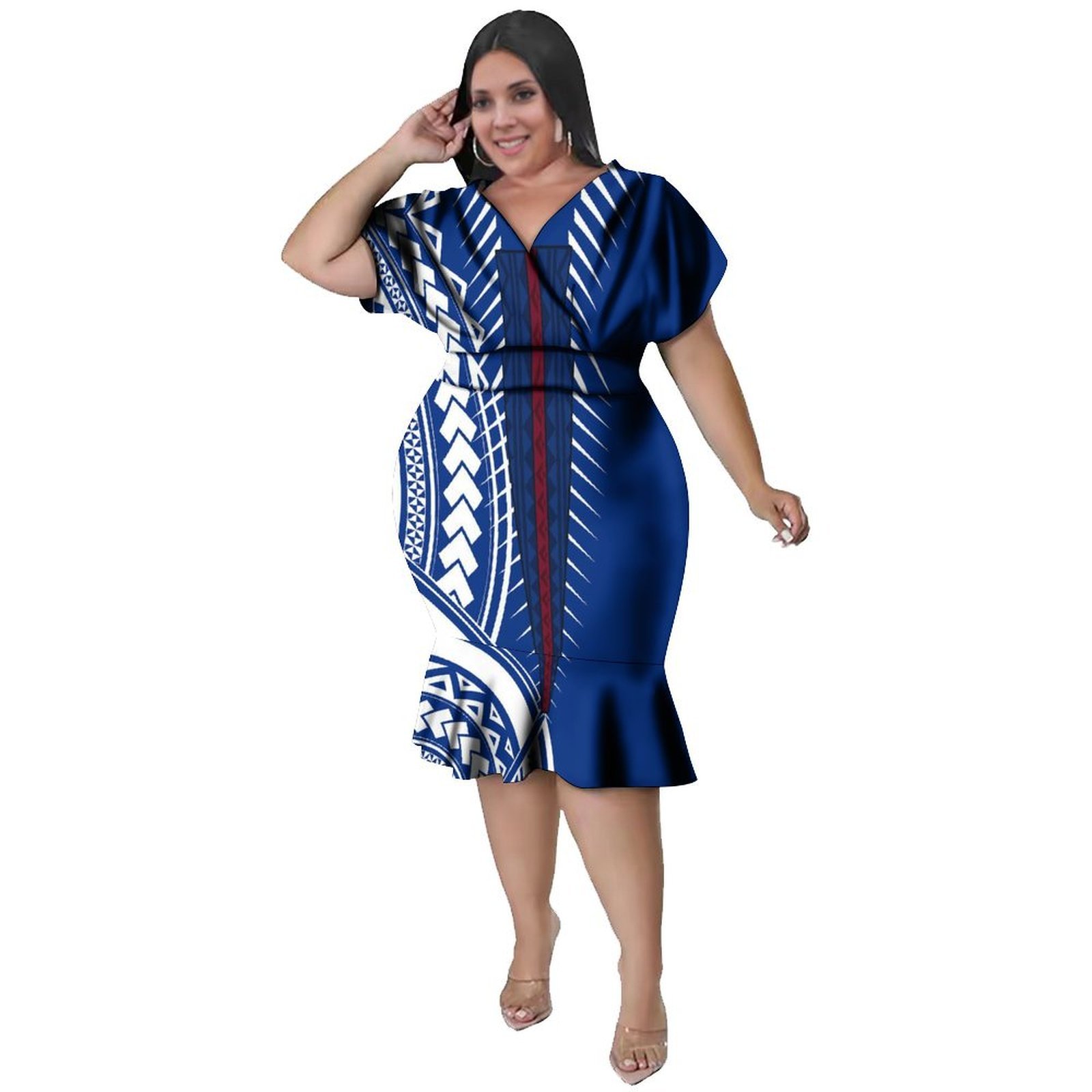 V-Neckline  Women'S Polynesian - Ethnic Fabric review and price