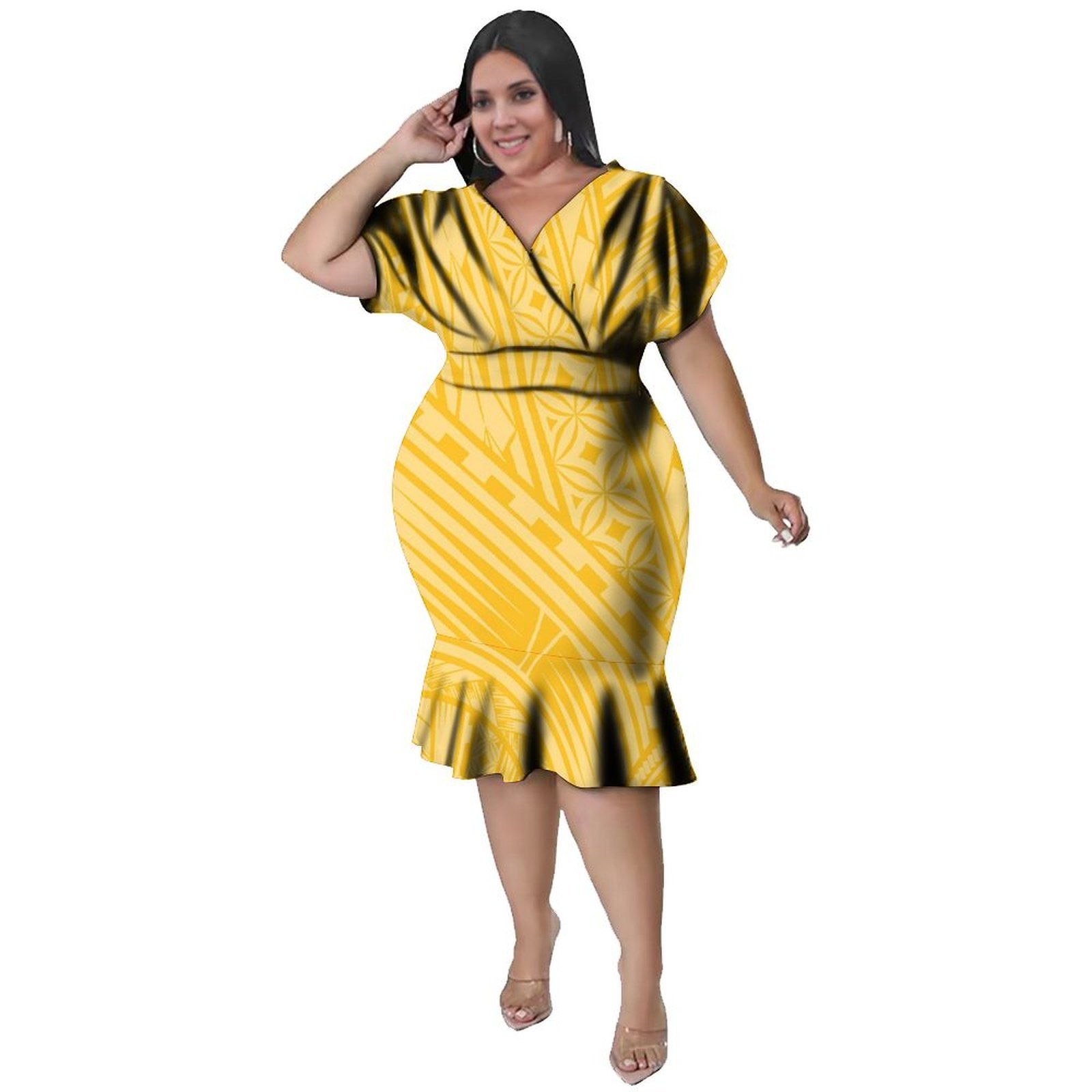 V-Neckline  Women'S Polynesian - Ethnic Fabric review and price