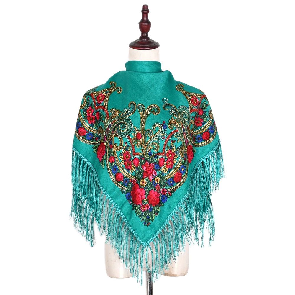 Russian Square Scarf Tradition - Ethnic Fabric review and price