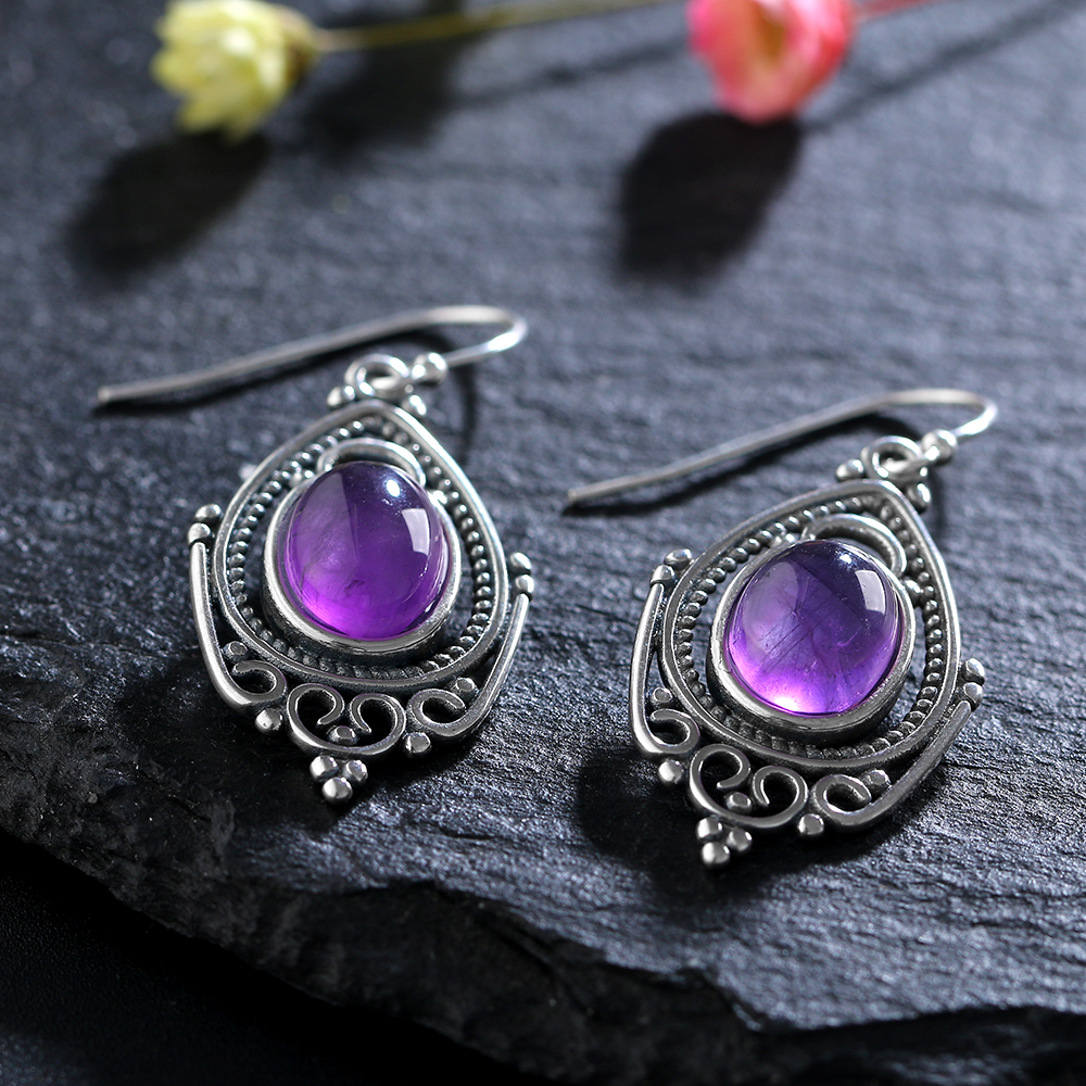 S925 Silver Earrings Jewelry 8 - Ethnic Fashion Boutique review and price