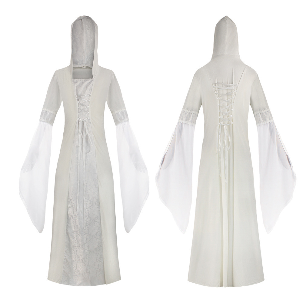 Retro Sle Hooded Long Dr Cospl - Ethnic Gown review and price