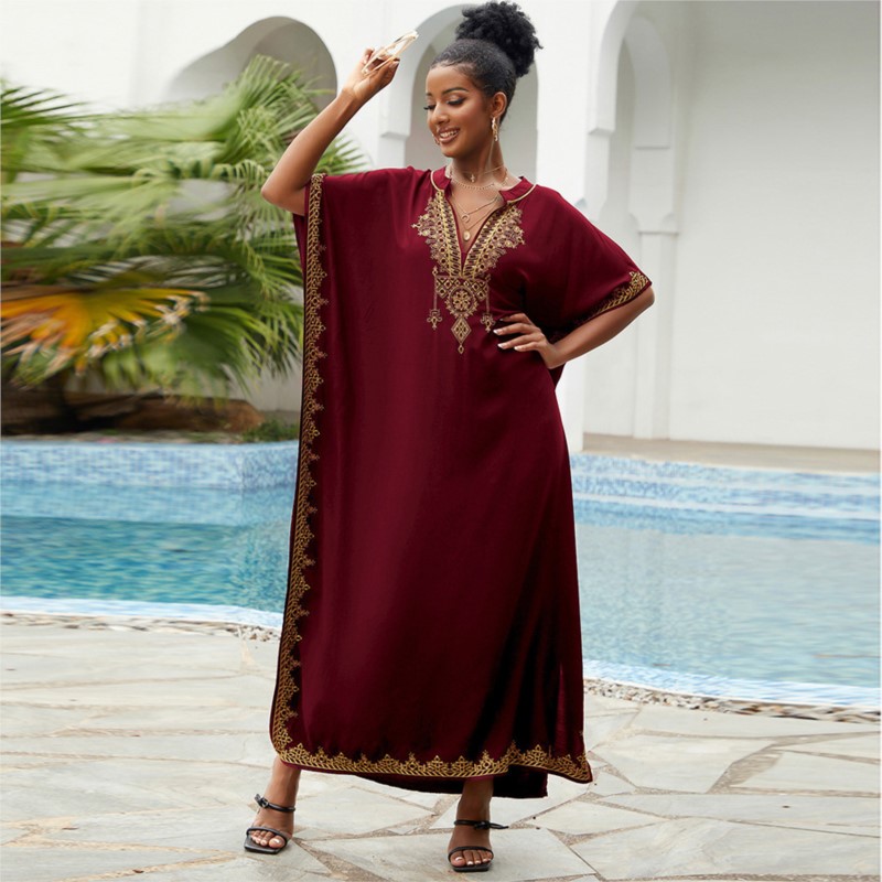 Women Vintage Loose Dress Cott - Ethnic Gown review and price