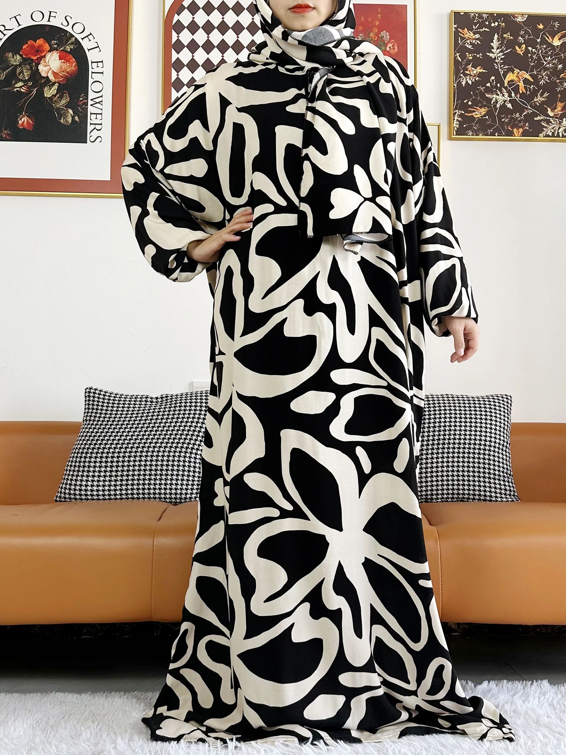 2025 Muslim Cotton Lady's Abay - Ethnic Gown review and price