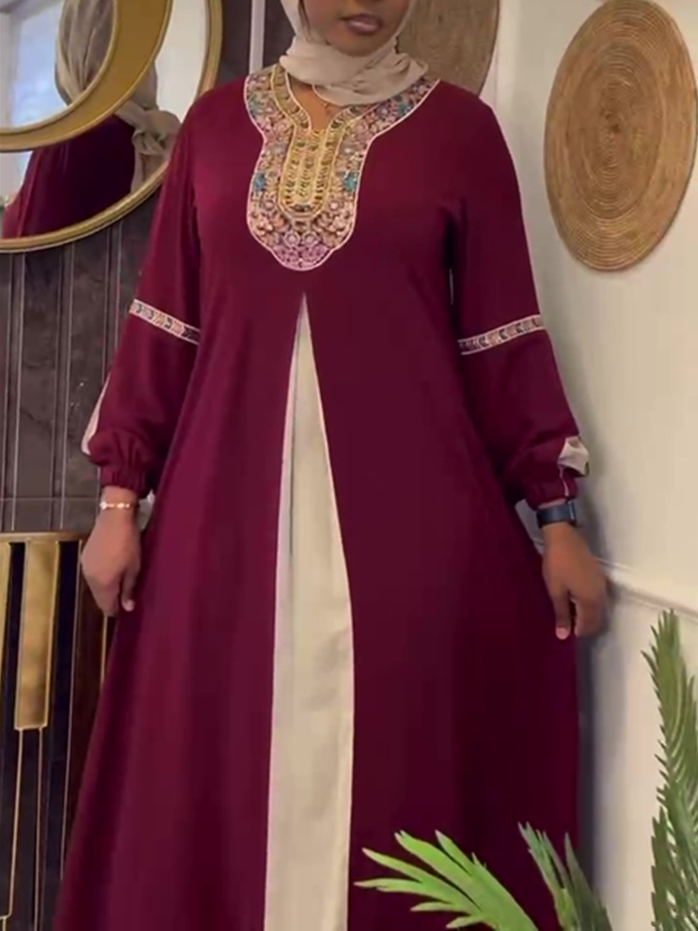 Ramadan Abaya Dubai Kaftan Mus - Ethnic Gown review and price