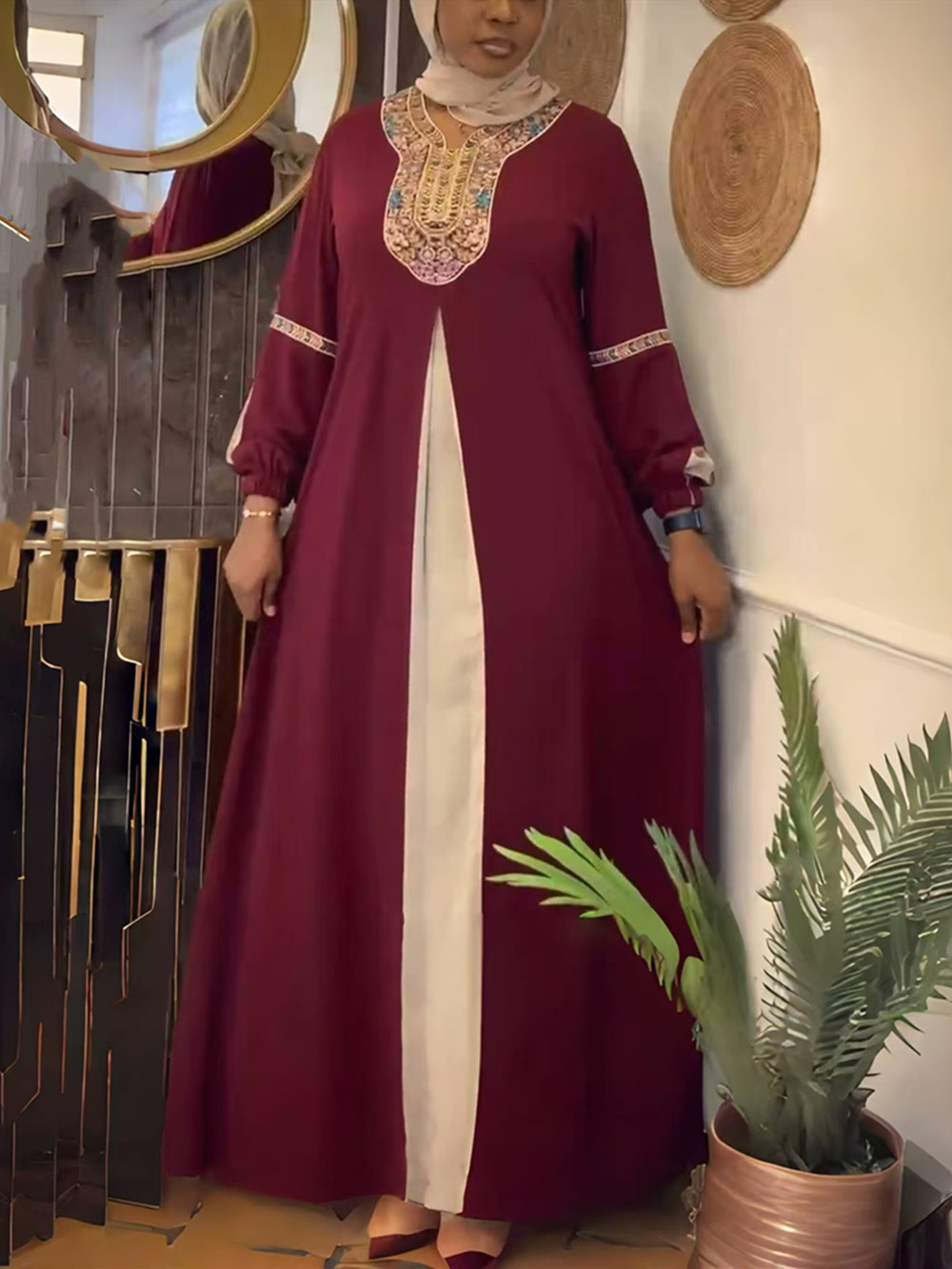 Ramadan Abaya Dubai Kaftan Mus - Ethnic Gown review and price