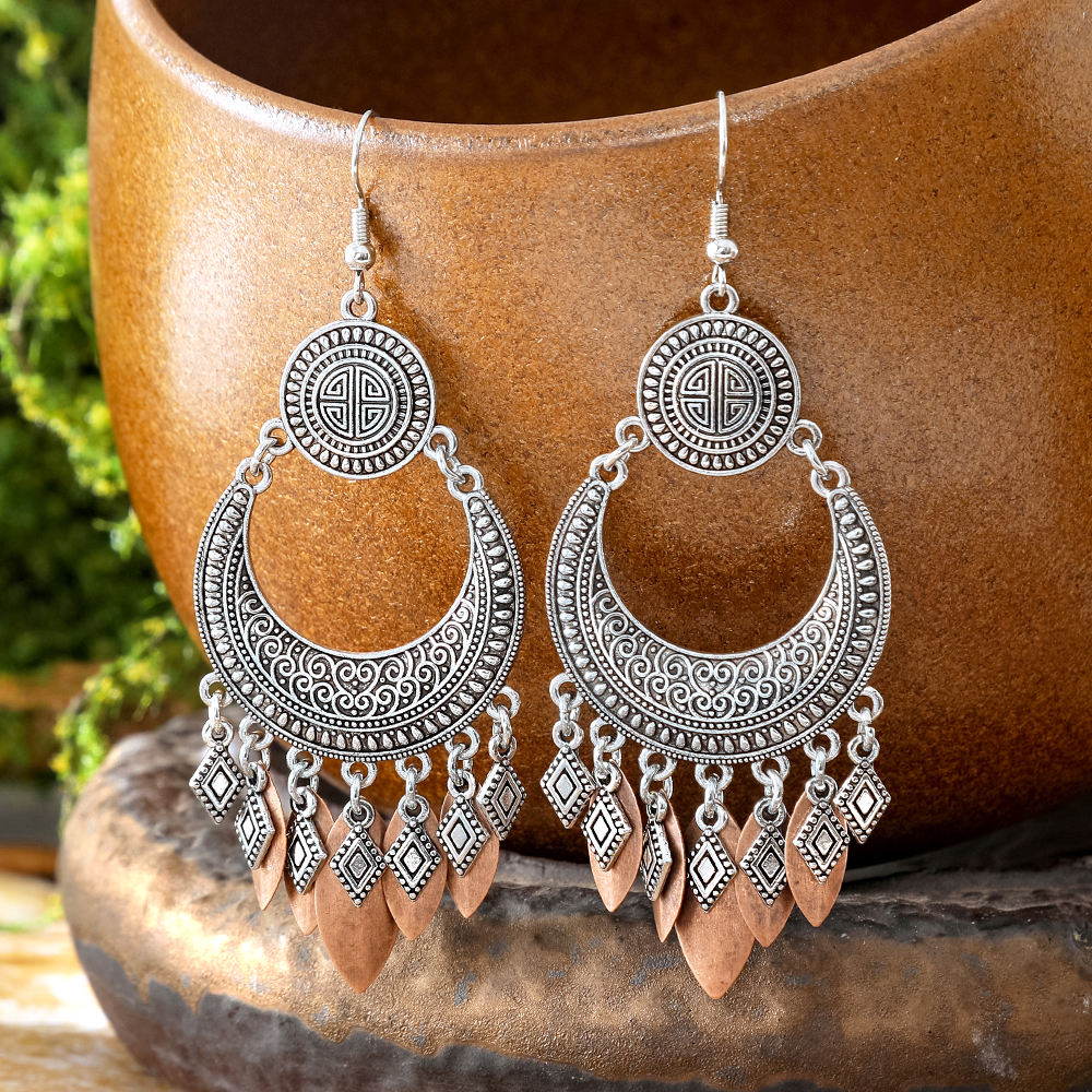 Ethnic Style Dangle Earrings F - Ethnic Chic Fashion review and price
